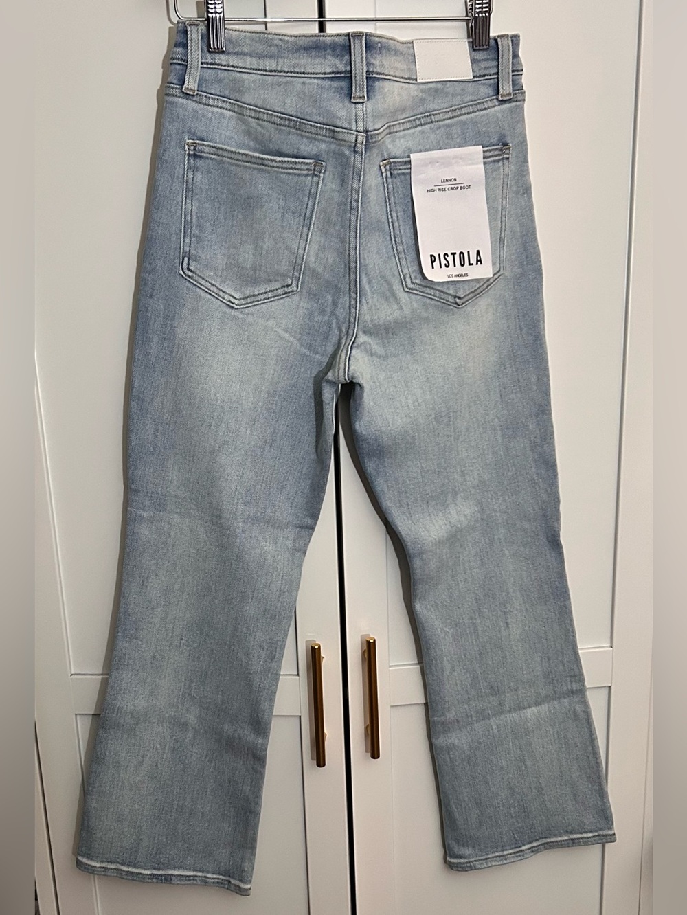 Pistola Lennon High-Rise Cropped Boot Jeans Topanga Vintage - Picture 8 of 8